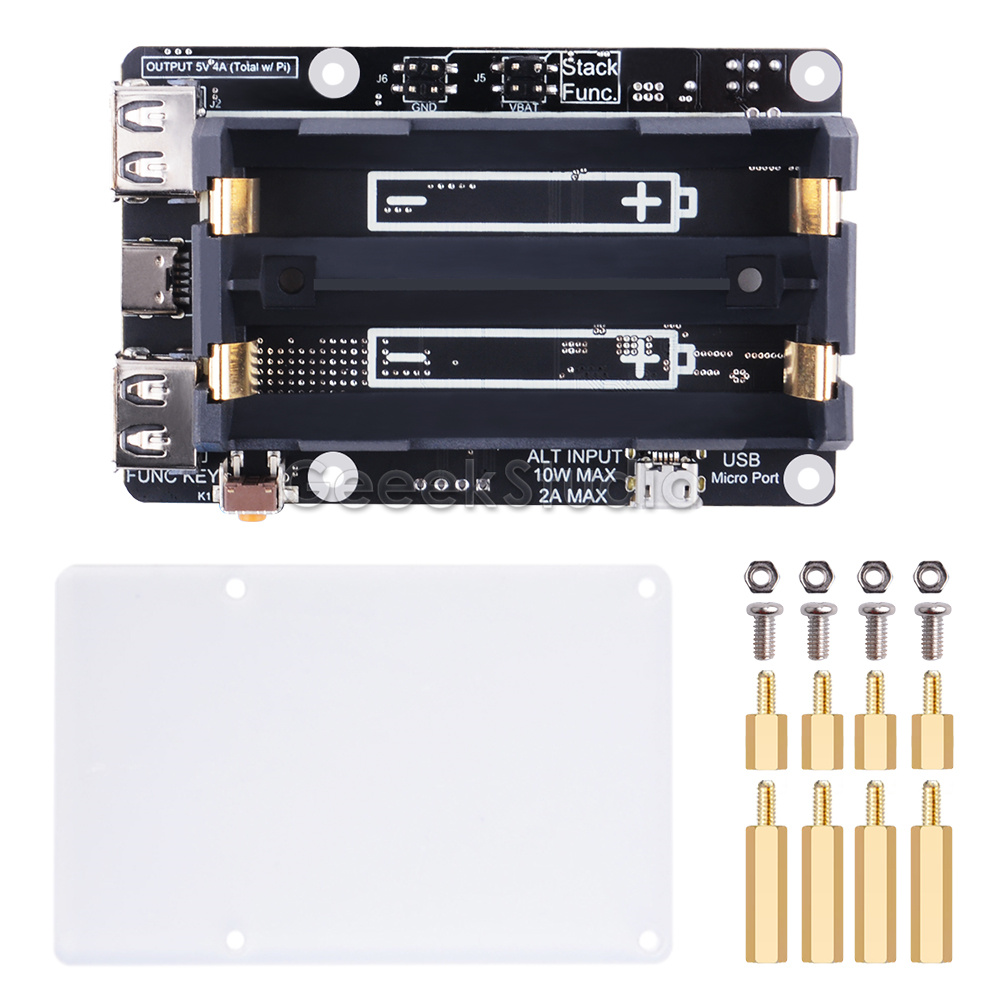 Pi Power Supply - UPS Plus With Automatic Shutdown RTC