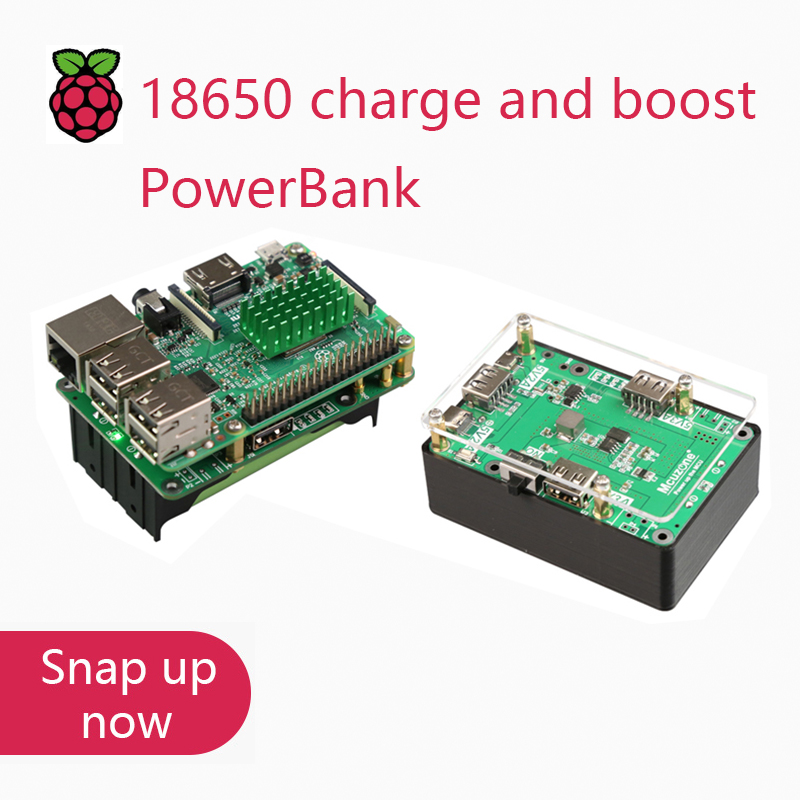 Pi Power Supply - 18650 charge and boost PowerBank for