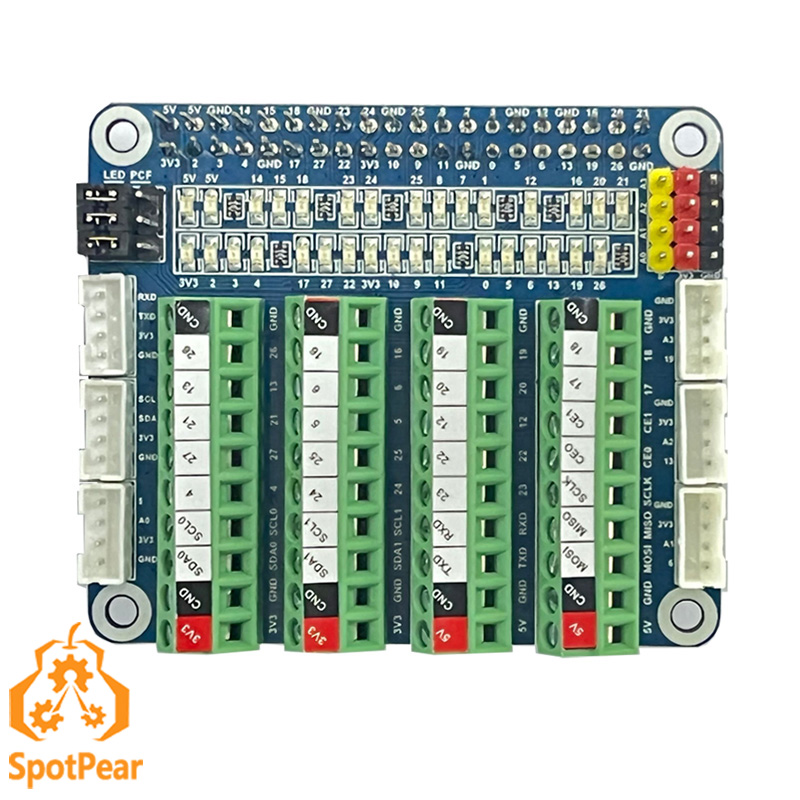 Pi Cooler - Raspberry Pi PCF8591 expansion board LED