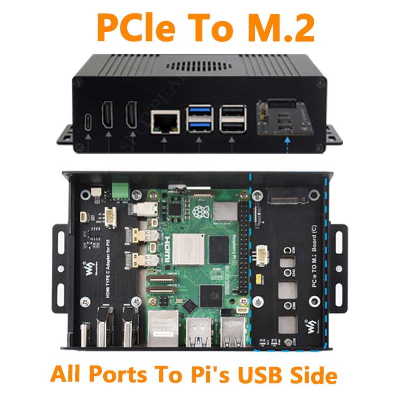 Raspberry Pi Kit - Raspberry Pi 5 Box Case Kit-C