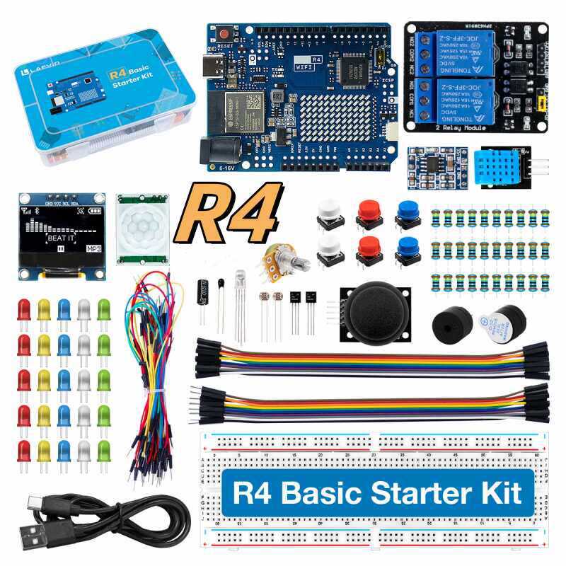 Arduino Kit - UNO R4 WiFi Compatible Development Starter