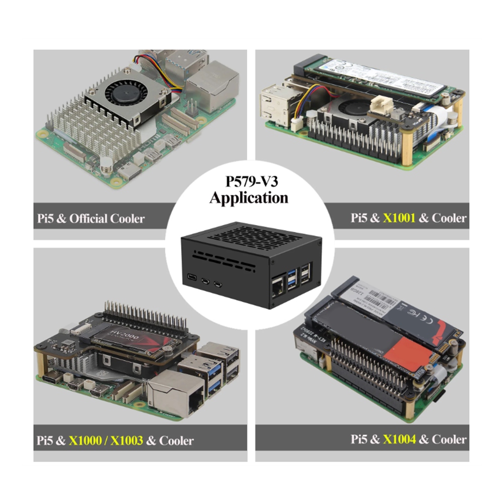 Pi Cooler - ABRI-For Raspberry Pi 5 Case (P579-V3)