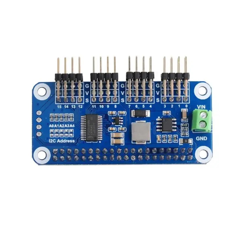 Pi Zero - 16 Channel PWM Servo Motor Driver