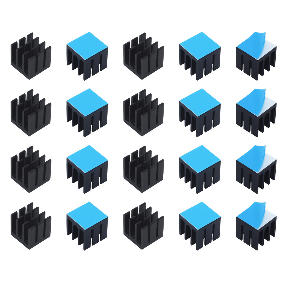 Pi Cooler - 12x12x12mm 50pcs Aluminum Heatsink Radiator Cooler