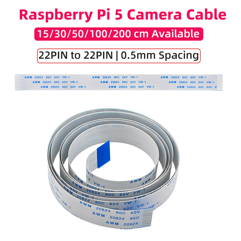 Raspberry Pi 5 - Raspberry Pi 5 Camera Cable 22