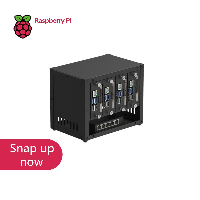 Pi 4 Case - UCTRONICS Raspberry Pi Cluster Case, Multi