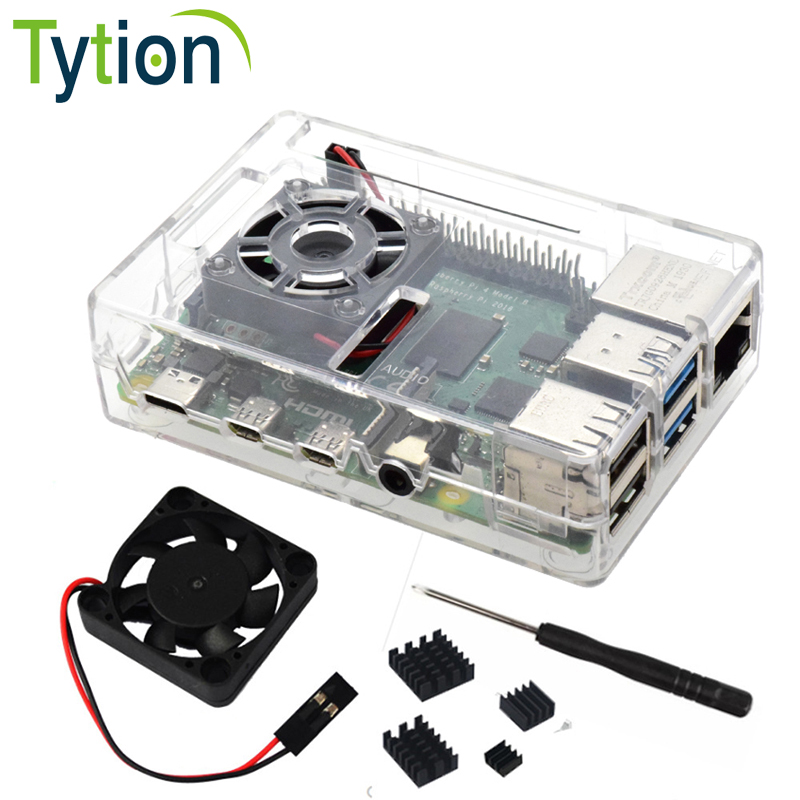 Raspberry Pi 4B Case ABS Prote - Pi Cooler review and price