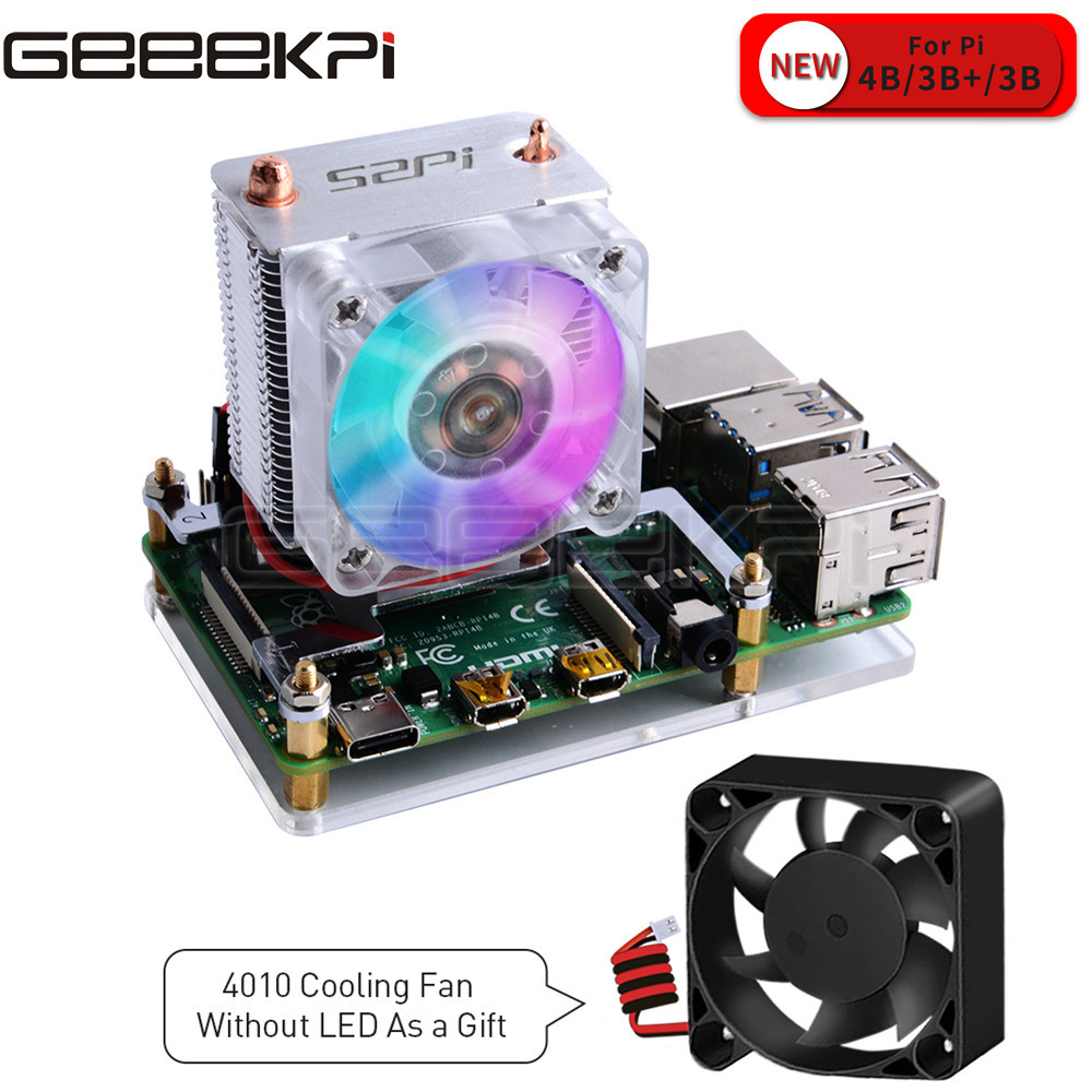 GeeekPi Clear Black Ice Tower  - Pi Cooler review and price