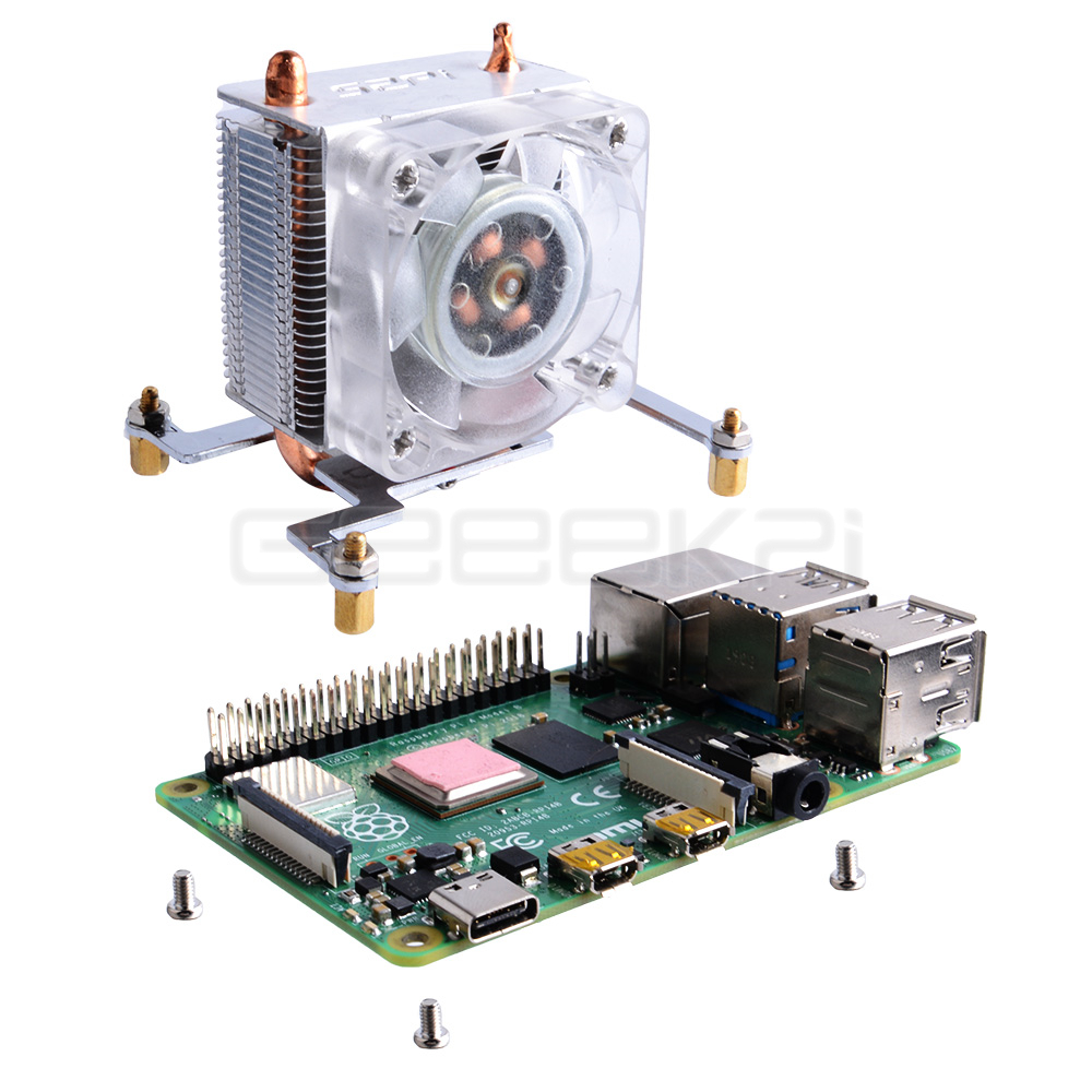 GeeekPi Clear Black Ice Tower  - Pi Cooler review and price