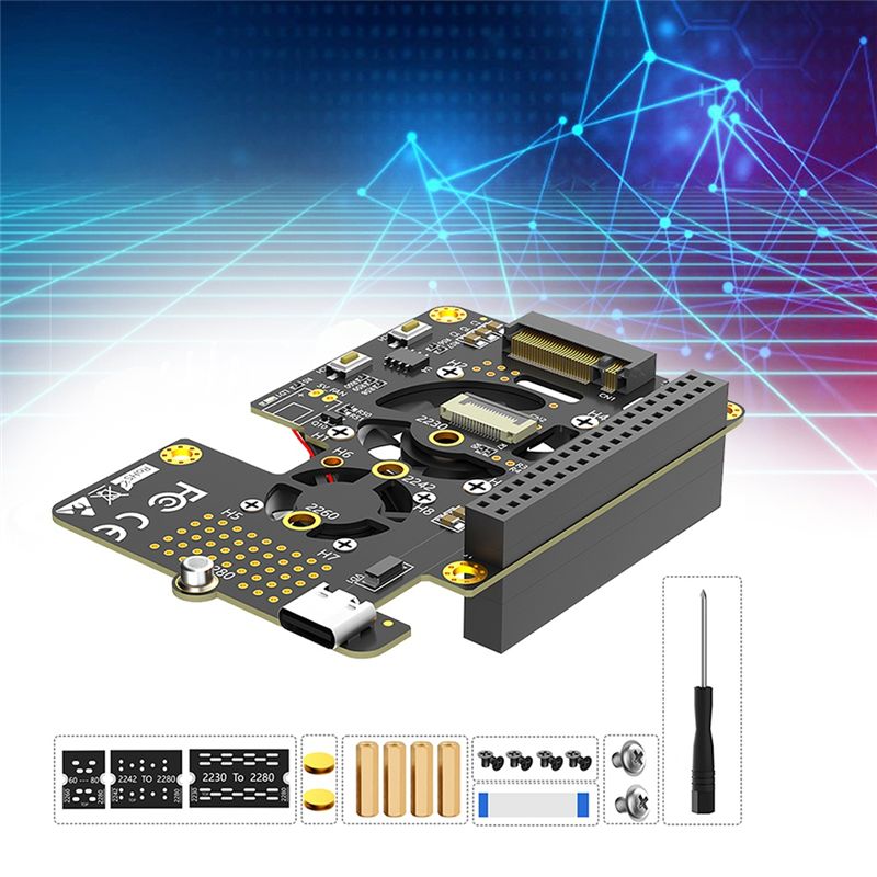 For Raspberry Pi 5 Pcie To M.2 - Pi 5 Case review and price