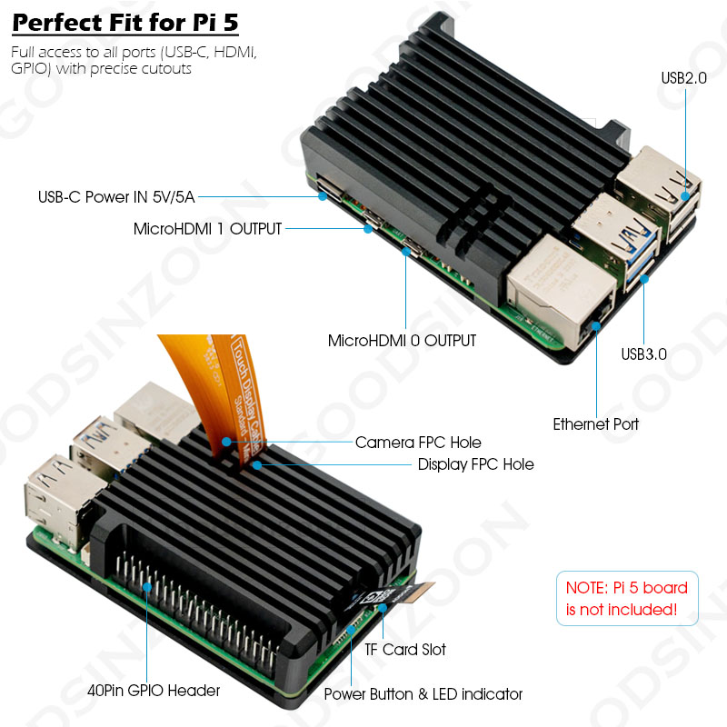 Raspberry Pi 5 Aluminum Armor  - Pi Cooler review and price