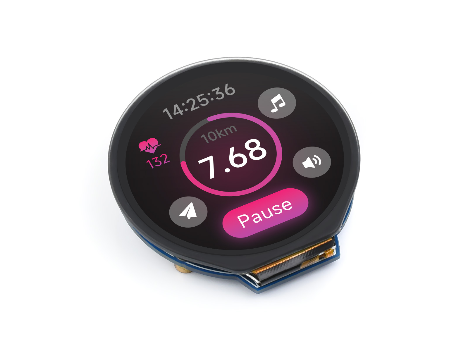 Waveshare 1.28inch Round LCD D - Pi Display review and price