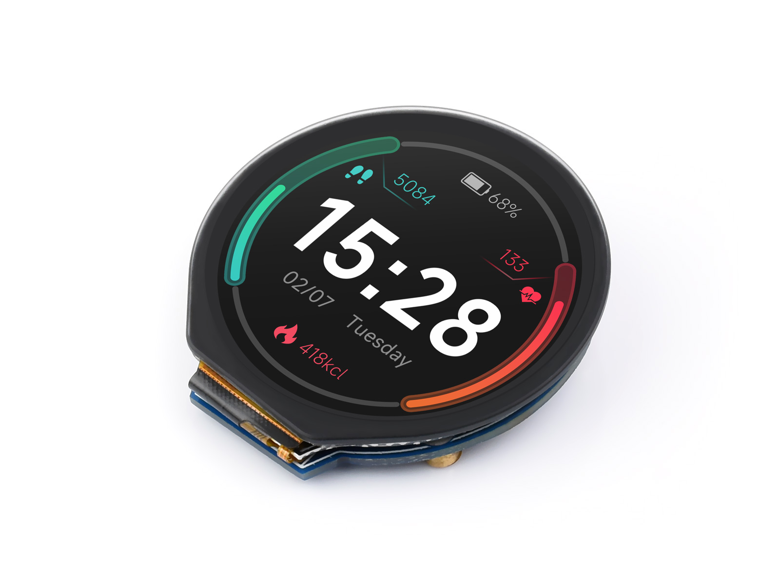 Waveshare 1.28inch Round LCD D - Pi Display review and price