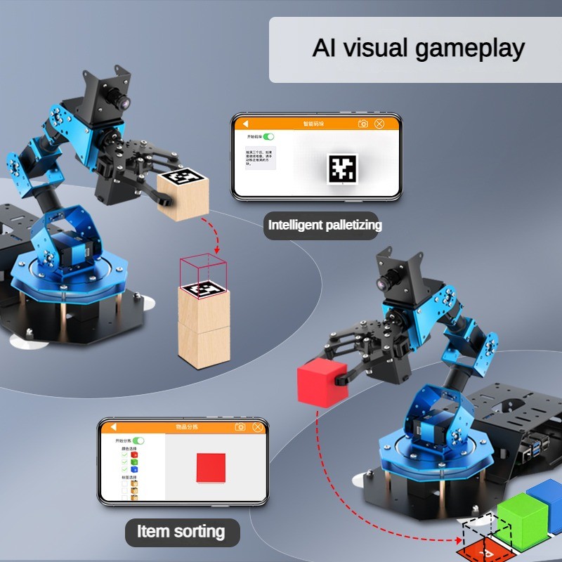 6 Dof Robot Arm with Servo Cla - Raspberry Pi Kit review and price