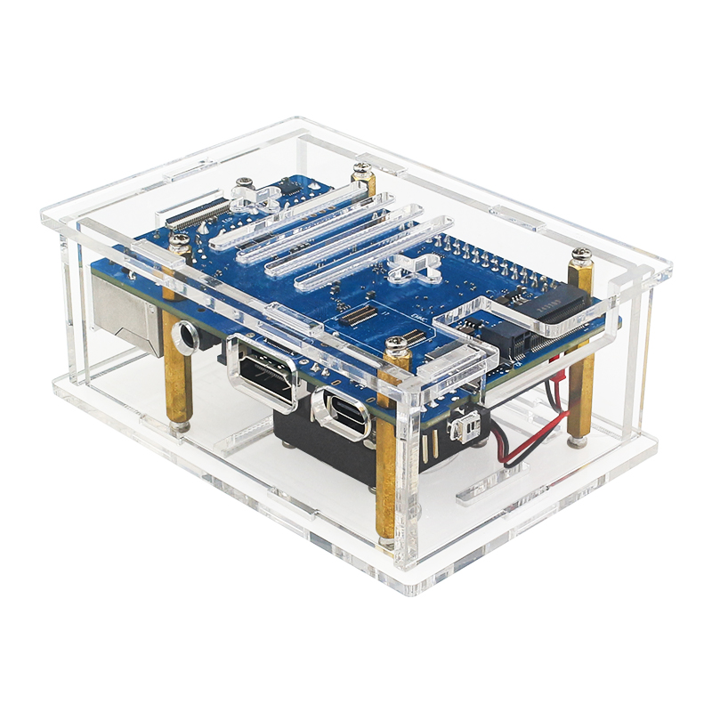 Orange Pi 4A  Acrylic Case Tra - Pi Cooler review and price