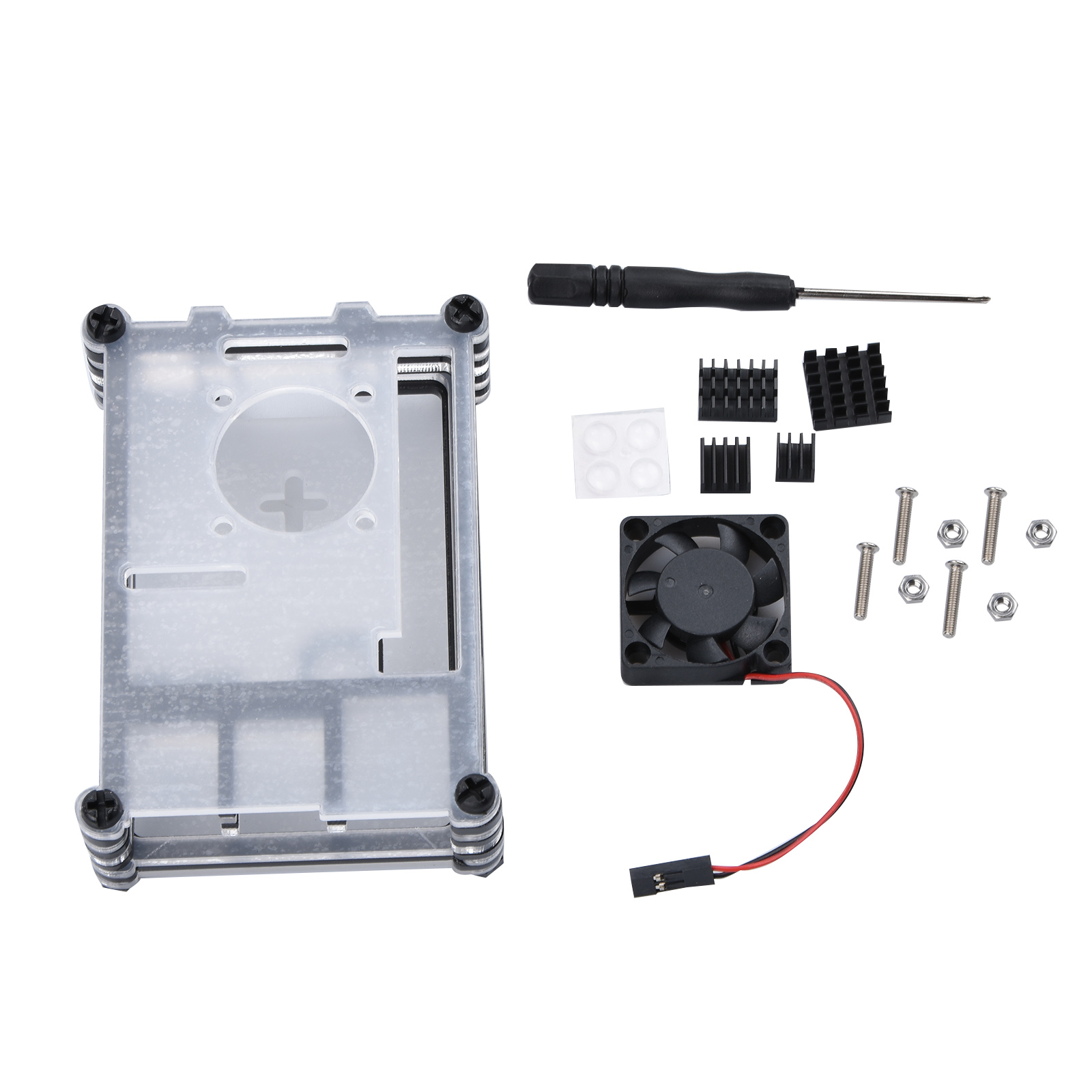 Clear 9 Layers Case with Cooli - Pi 4 Case review and price