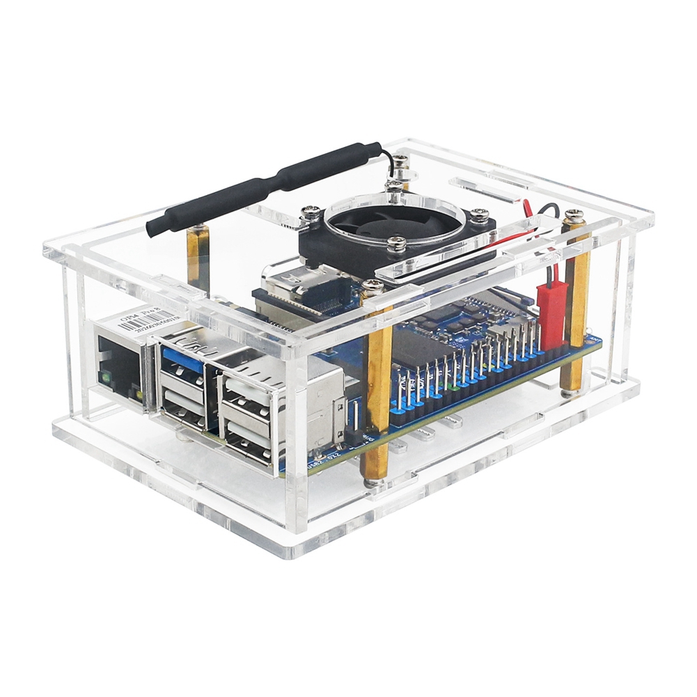 ABFN-Acrylic Case With Cooling - Pi 4 Case review and price