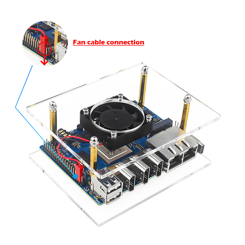 2 Layers Cluster Case Set for  - Pi 4 Case review and price