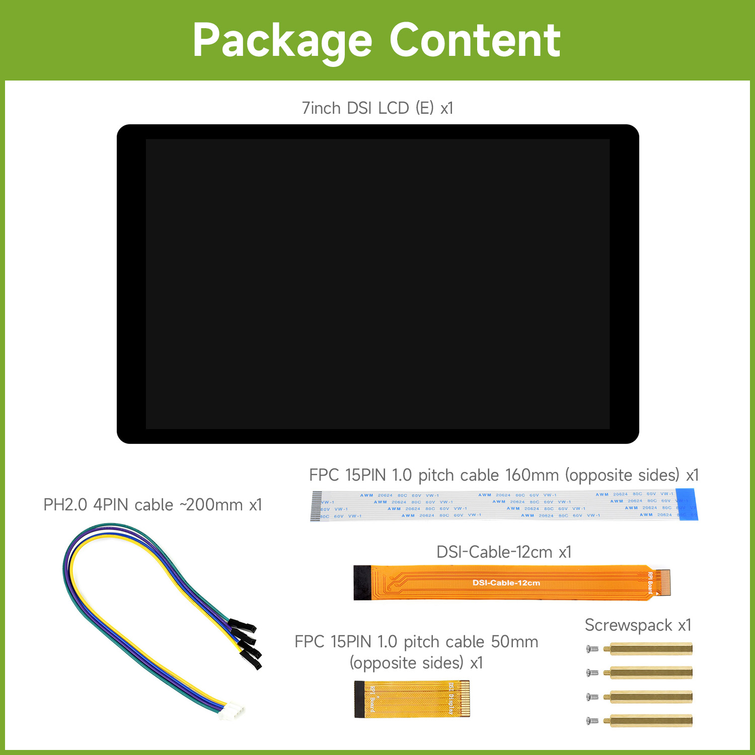 7inch DSI LCD (E) Waveshare Ca - Pi Display review and price
