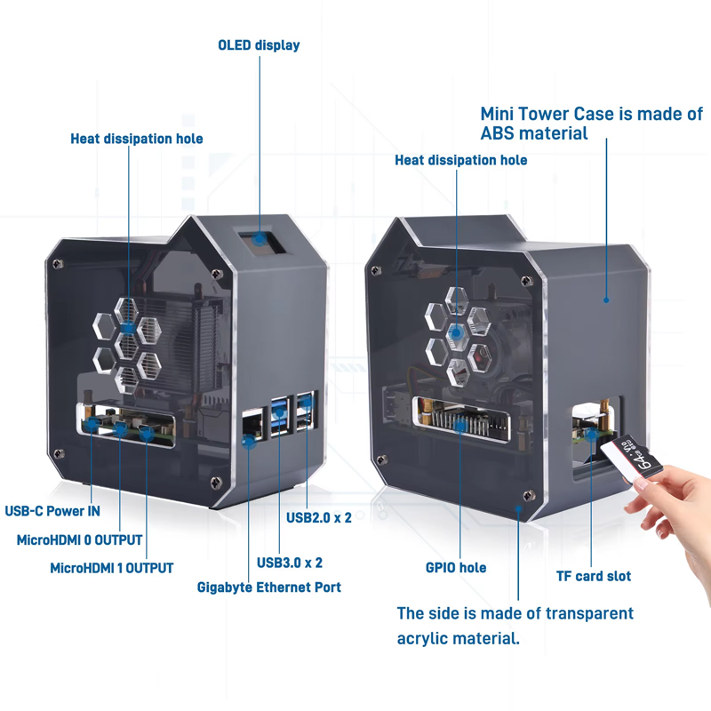 GeeekPi Raspberry Pi 5 ABS Min - Pi Cooler review and price
