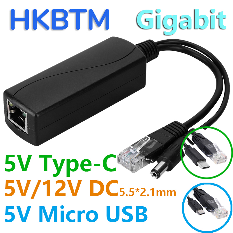 HKBTM Gigabit PoE Splitter for - Pi Camera Cable review and price