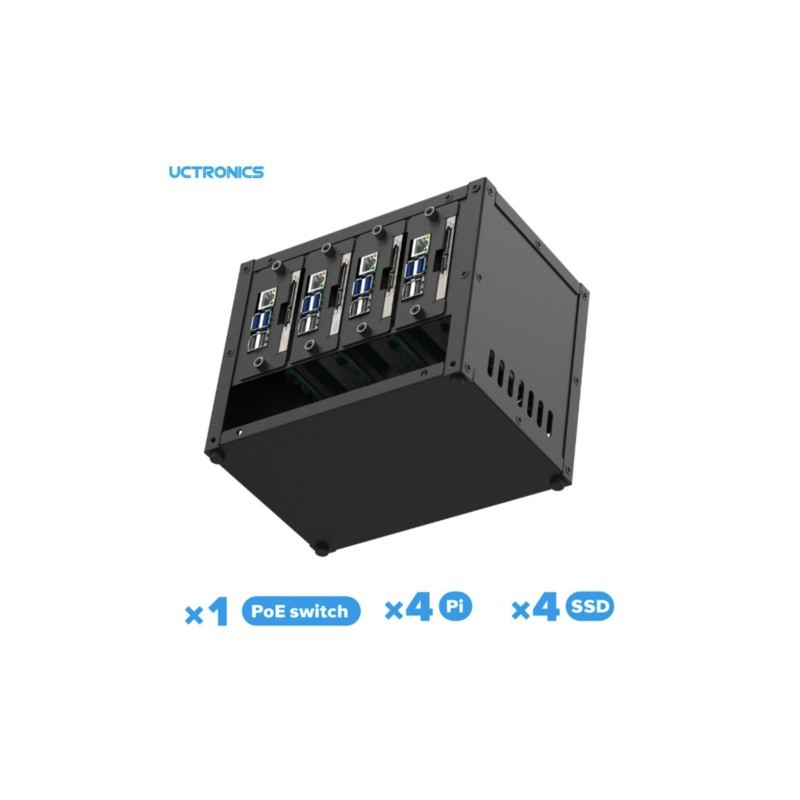 UCTRONICS Raspberry Pi Cluster - Pi 4 Case review and price