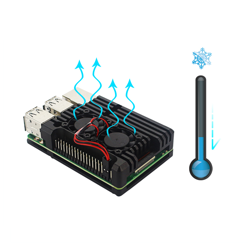 Raspberry Pi 3B+ 3B Aluminum C - Pi Cooler review and price
