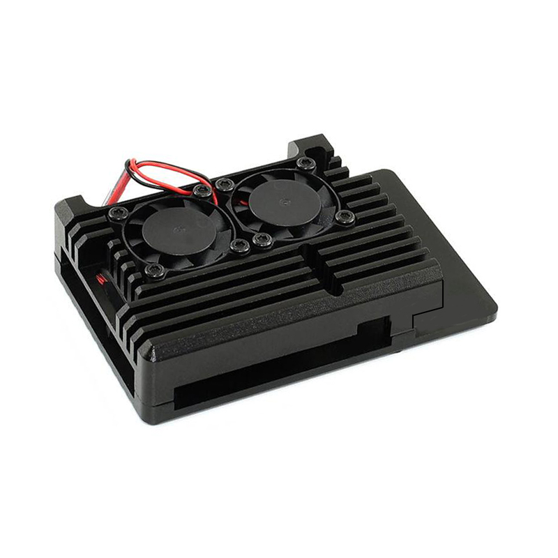 Aluminum Metal Case with Dual  - Pi 4 Case review and price